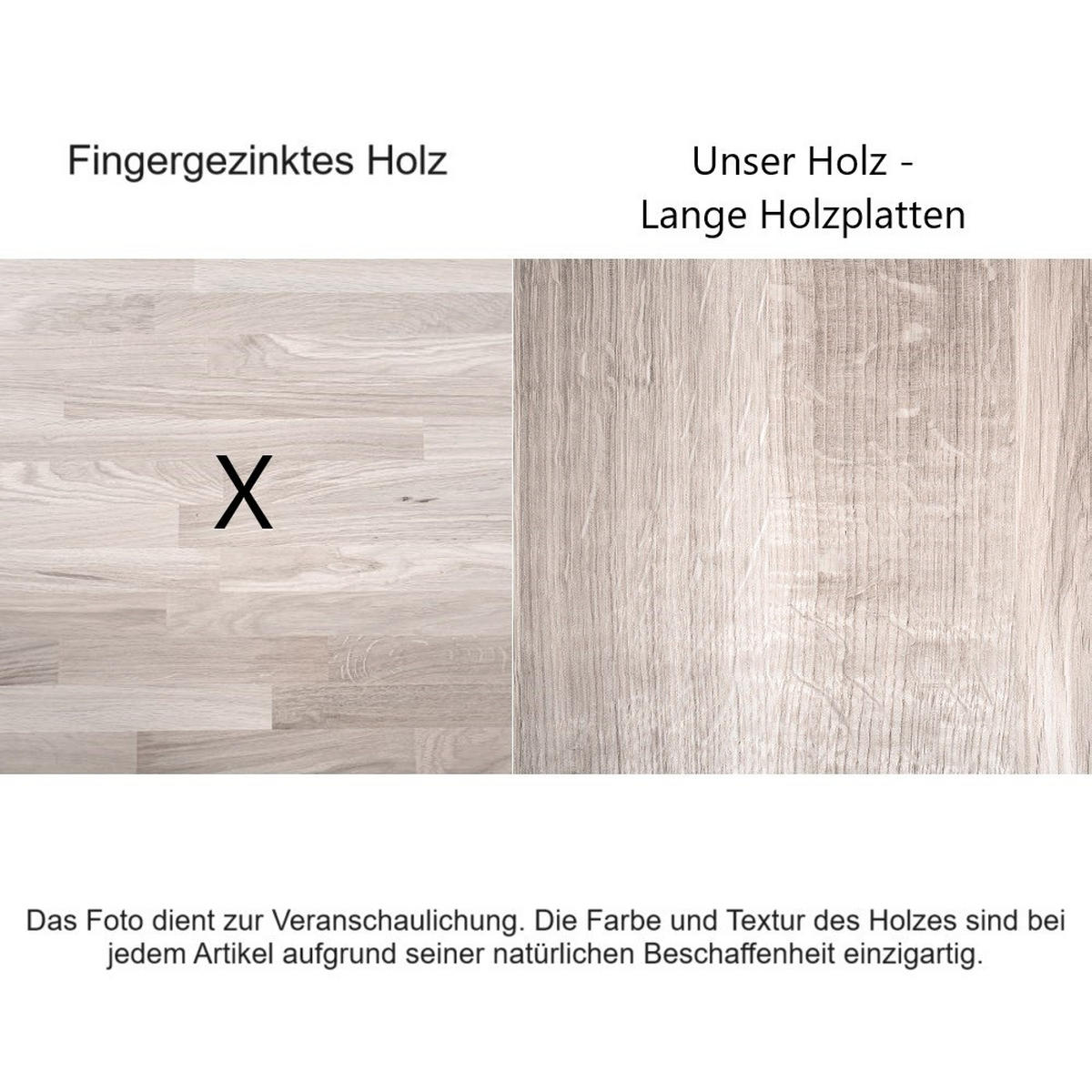 NACHTTISCH Hugo aus geölter Eiche und weißer Ölfinish - Weiß, Holz (30/39/30cm) - WOODEK