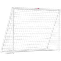 FUSSBALLTOR für Jugendliche & Erwachsene 240 x 90 x 180 cm wetterfest - Weiß, Kunststoff (90/240cm) - SPORTNOW