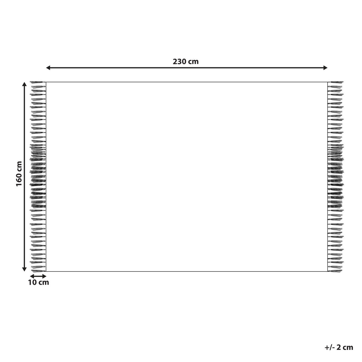 OUTDOOR-TEPPICH Tozakli 230/160 cm - Multicolor, Kunststoff (160/230cm) - Beliani