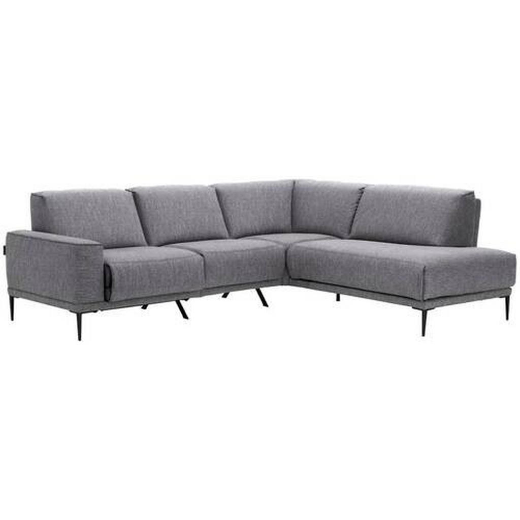 Thumbnail - Johann Jakob Ecksofa, Graphit, Textil, 3-Sitzer, Ottomane rechts, L-Form, 260x210 cm, Fußauswahl, Lederauswahl, planbar,...