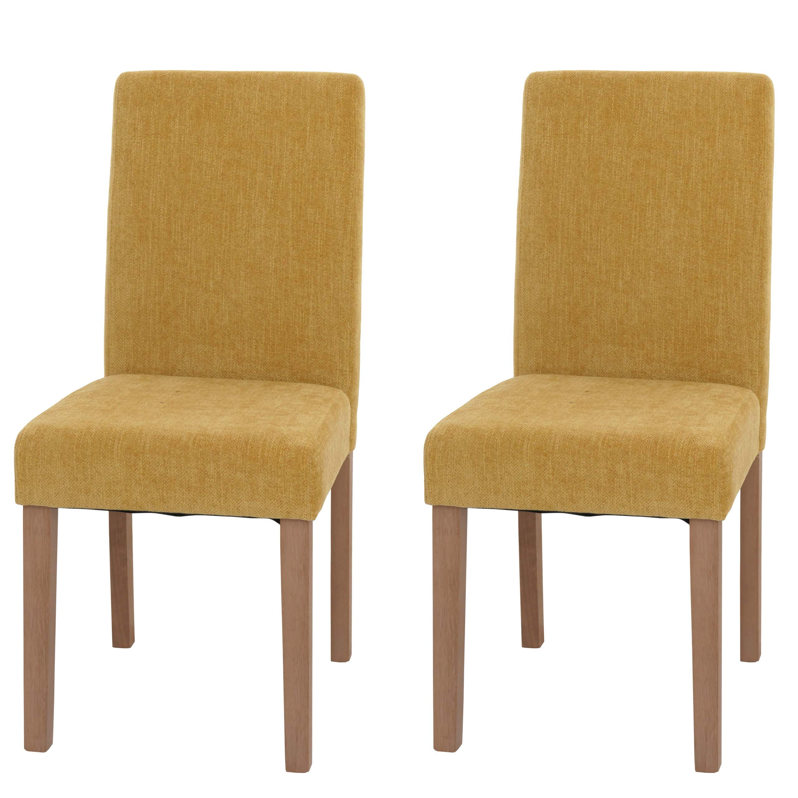 ESSZIMMERSTUHL Gelb 2er-Set - Gelb, Textil (42/90/50cm) - MCW