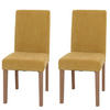 ESSZIMMERSTUHL Gelb 2er-Set - Gelb, Textil (42/90/50cm) - MCW
