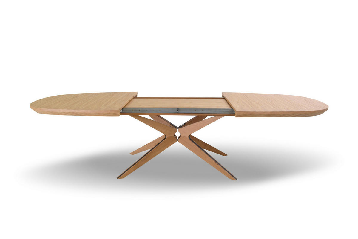 ESSTISCH BASTION Ausziehbar 200 - 300 / 110 x 76 cm - Eichefarben, Holz (200/110/76cm) - MASSENO