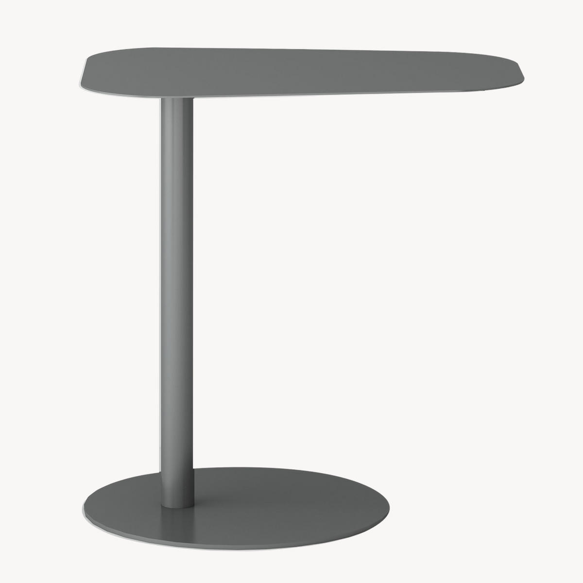 BEISTELLTISCH Nastätten - Grau, Metall (38/50/50cm) - [en.casa]