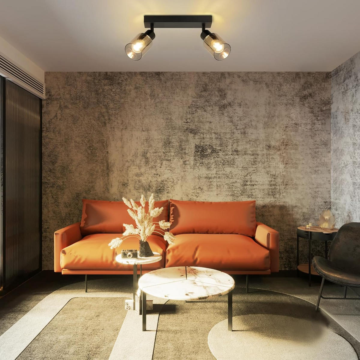 DECKENSTRAHLER Leuchthard 19/15/26 cm - Schwarz, Metall (26/19/15cm) - ZMH