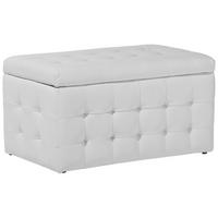 TRUHENBANK Michigan 42/72/40 cm - Weiß, Kunststoff (72/40/42cm) - Beliani