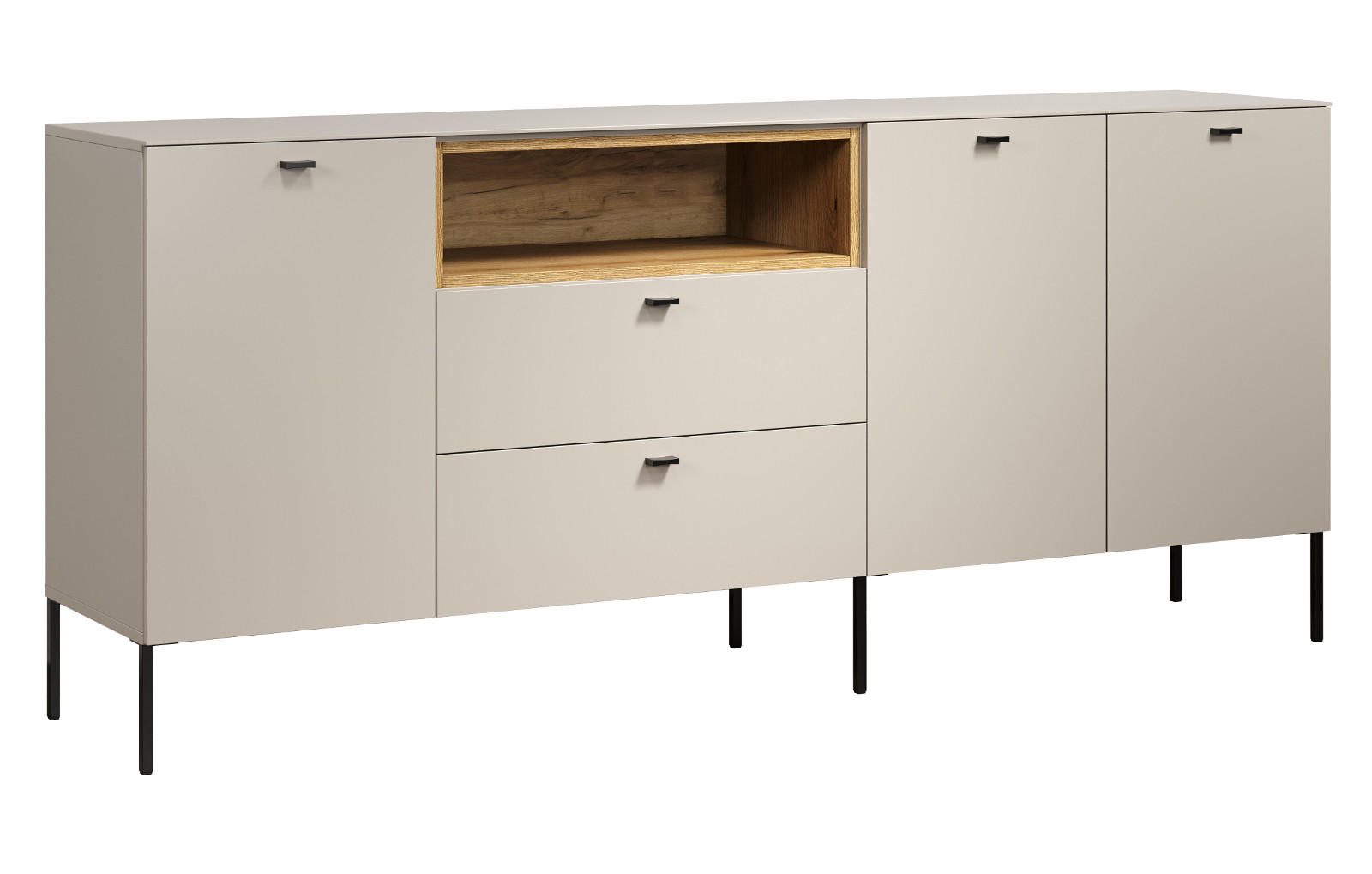 Top.Furn Sideboard Eiche, Kaschmir 197x85x42 cm