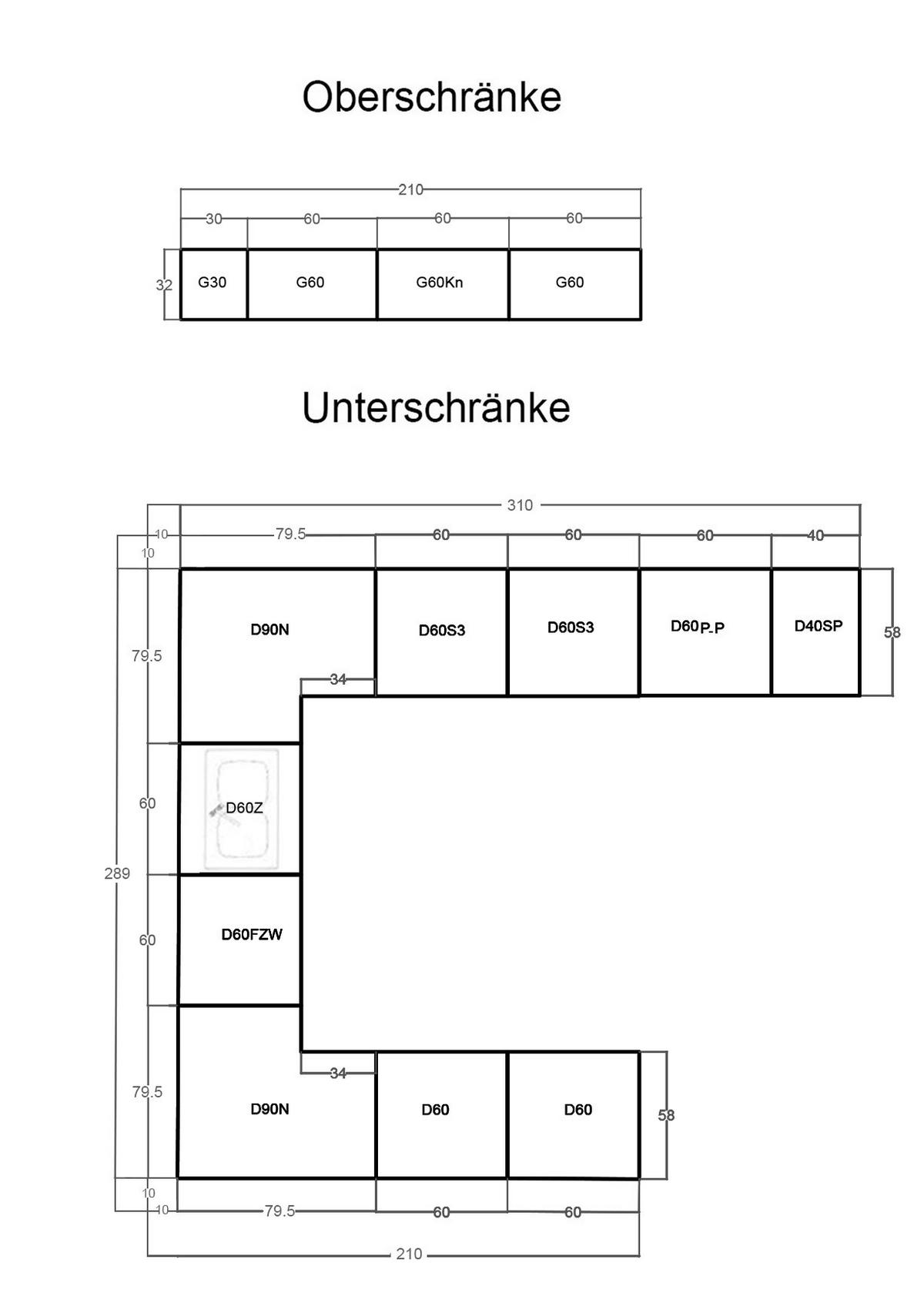 ECKKÜCHE 310 × 289 × 210 cm - Velmora KÜ-AS-013 - in Weiß / Hochglanz - Weiß, Holz (310/212/58cm) - ROYAL24_MARKT