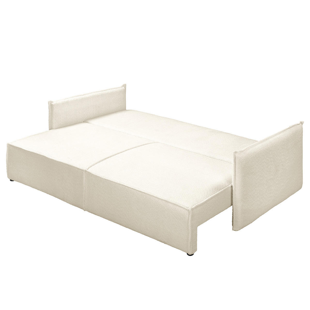 SCHLAFSOFA - Schwarz/Weiß, Kunststoff/Textil (221/70/105cm) - home24