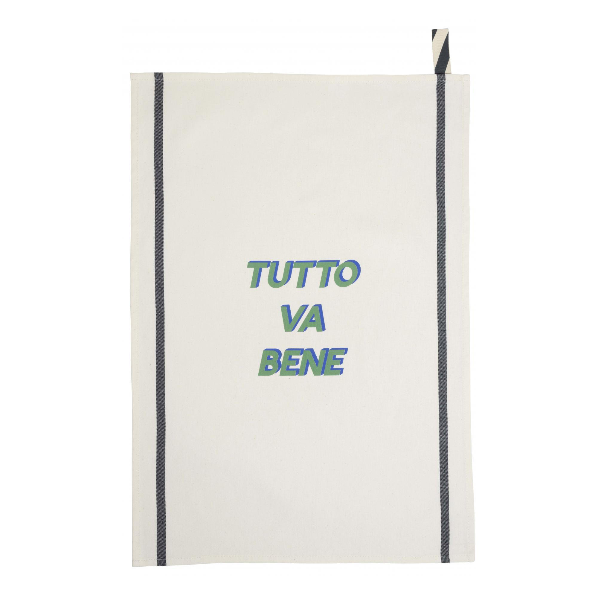 KÜCHENTUCH Tutto ekrü 50 x 70 cm - Weiß, Textil (70/50cm)