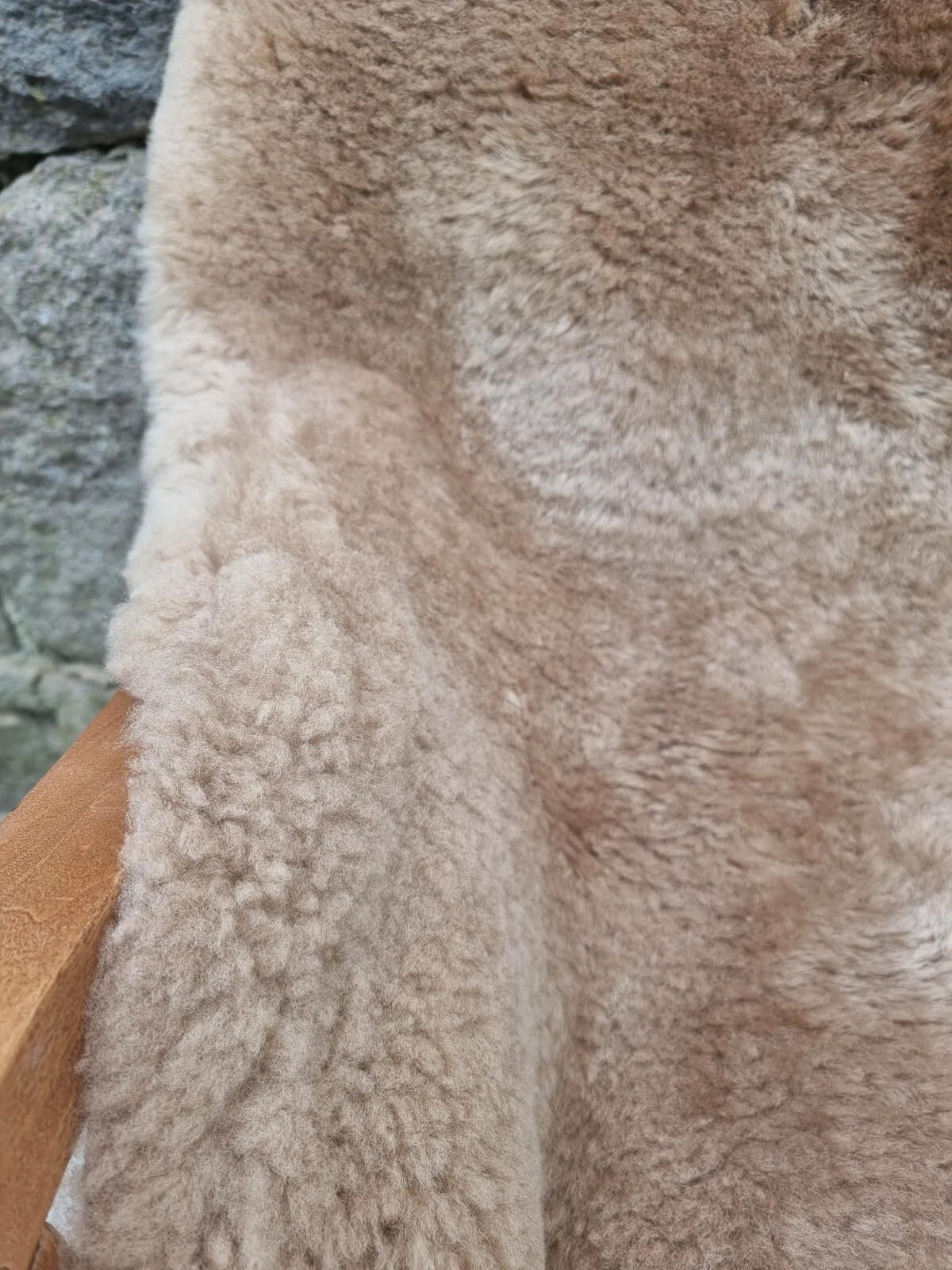 SCHAFFELL Premium Merino Lammfell Natur Beige geschoren ca. 115 cm - Beige, Fell (65/115cm) - Provellus