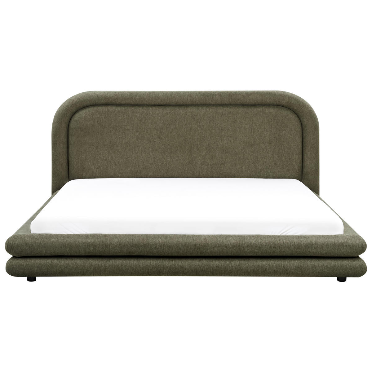 POLSTERBETT mit Lattenrost 180x200 cm Grün Lavardens - Grün, Textil (180/200cm) - Beliani