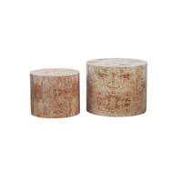 COUCHTISCH-SET Naturfarben 2er-Set 48/48/38 cm - Naturfarben, Holz (48/48/38cm) - PANGIVO