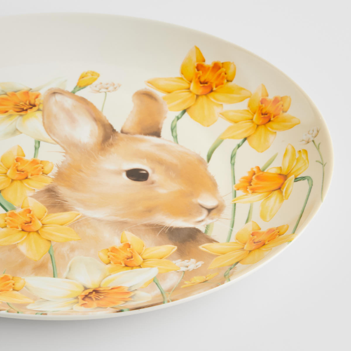 SERVIERTELLER Daffelisbunny - Weiß, Keramik (30.8/3/30.8cm) - home&you