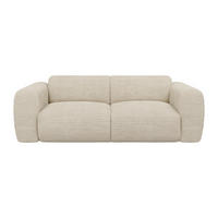 SOFA ohne Schlafmöglichkeit - 3 Personen - Samt, Stoff - Beige - - Beige, Textil (205/73/97cm) - Vente-Unique
