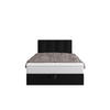 BOXBETT DUO 1 90x200 Cosmic 100, mit Matratze H3 und Topper, Schwarz - Schwarz, Holz/Kunststoff (90/200cm) - Bedante