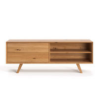 TV-SCHRANK Spectra aus massivem Eichenholz 140 cm - Eichefarben/Naturfarben, Holz (140/65/50cm) - Danzz