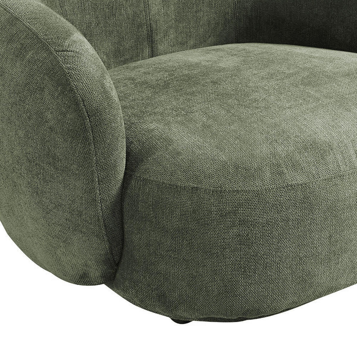 SESSEL CASARA - Webstoff Dunkelgrün - Dunkelgrün, Kunststoff (99/72/104cm) - Home Deluxe