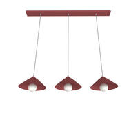 HÄNGELEUCHTE - Rot, Metall (25/100/120cm) - Lumicom