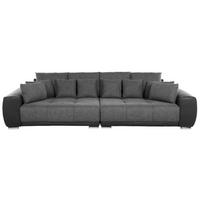 WOHNLANDSCHAFT Polsterbezug Dunkelgrau Torpo - Dunkelgrau, Textil (308/84/136cm) - Beliani