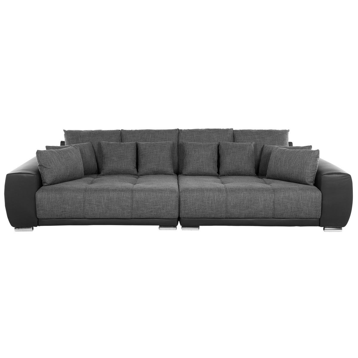 WOHNLANDSCHAFT Polsterbezug Dunkelgrau Torpo - Dunkelgrau, Textil (308/84/136cm) - Beliani