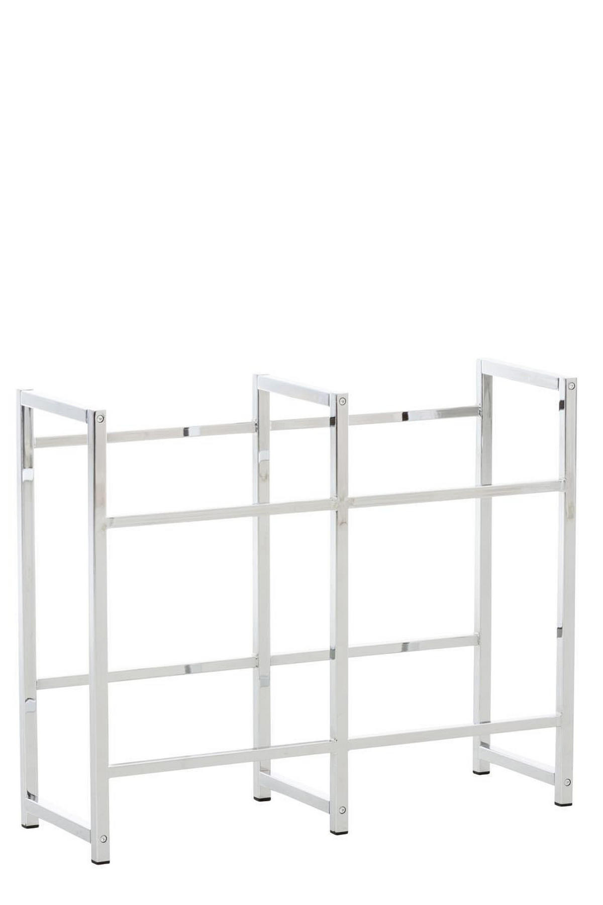 KASTENSTÄNDER Metall chrom - Chromfarben, Metall (91/75/31cm) - CLP