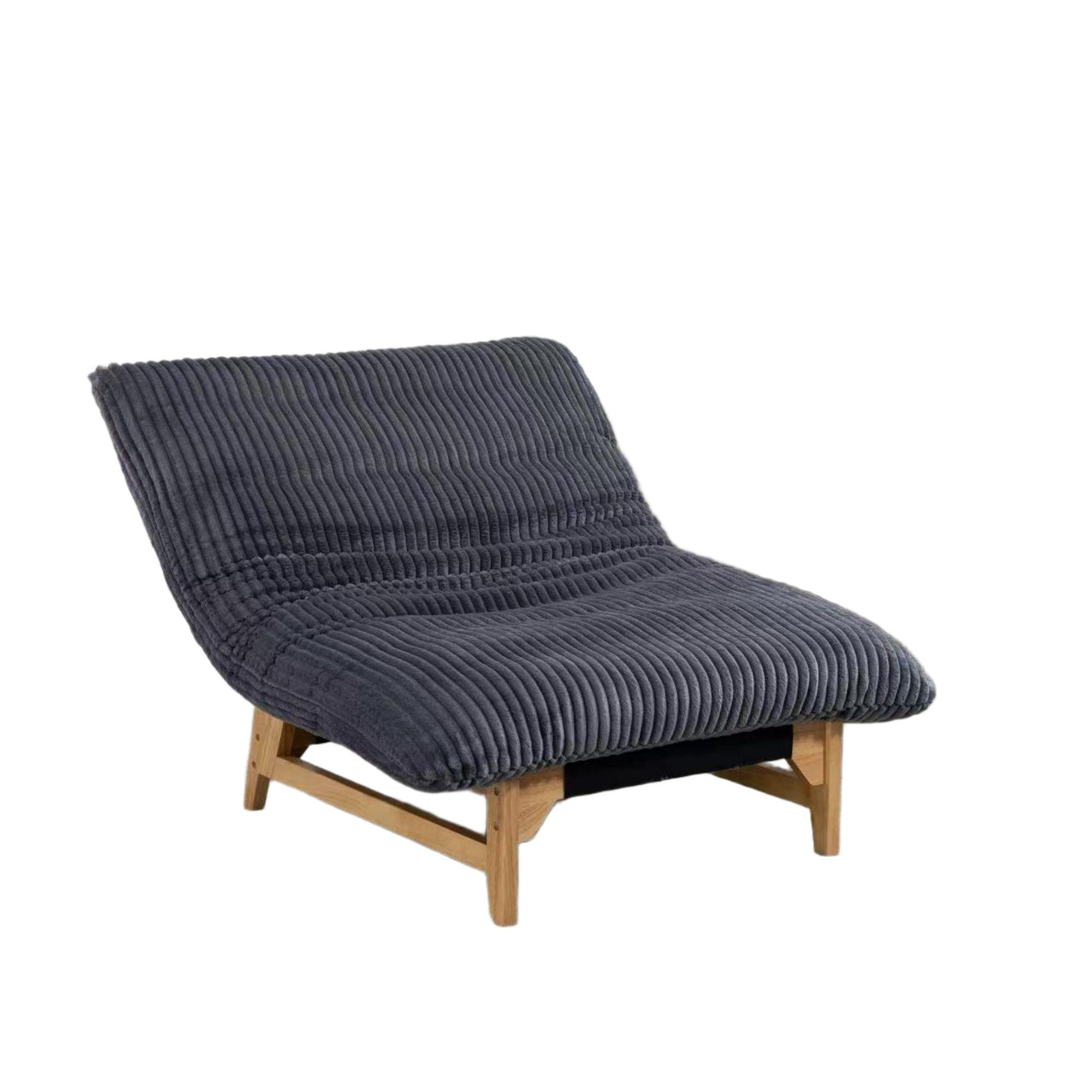 LIEGE Relaxsessel,Loveseat,Sitzsack,Cordstoff,Grau - Grau, Textil (74/60/110cm) - LVHOM