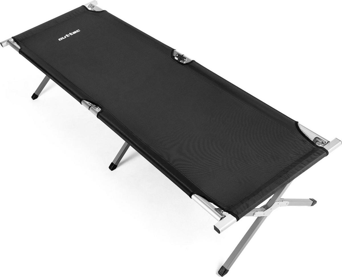 CAMPINGBETT 203/62/45 cm - Schwarz, Metall (62/45/202cm) - Outtec