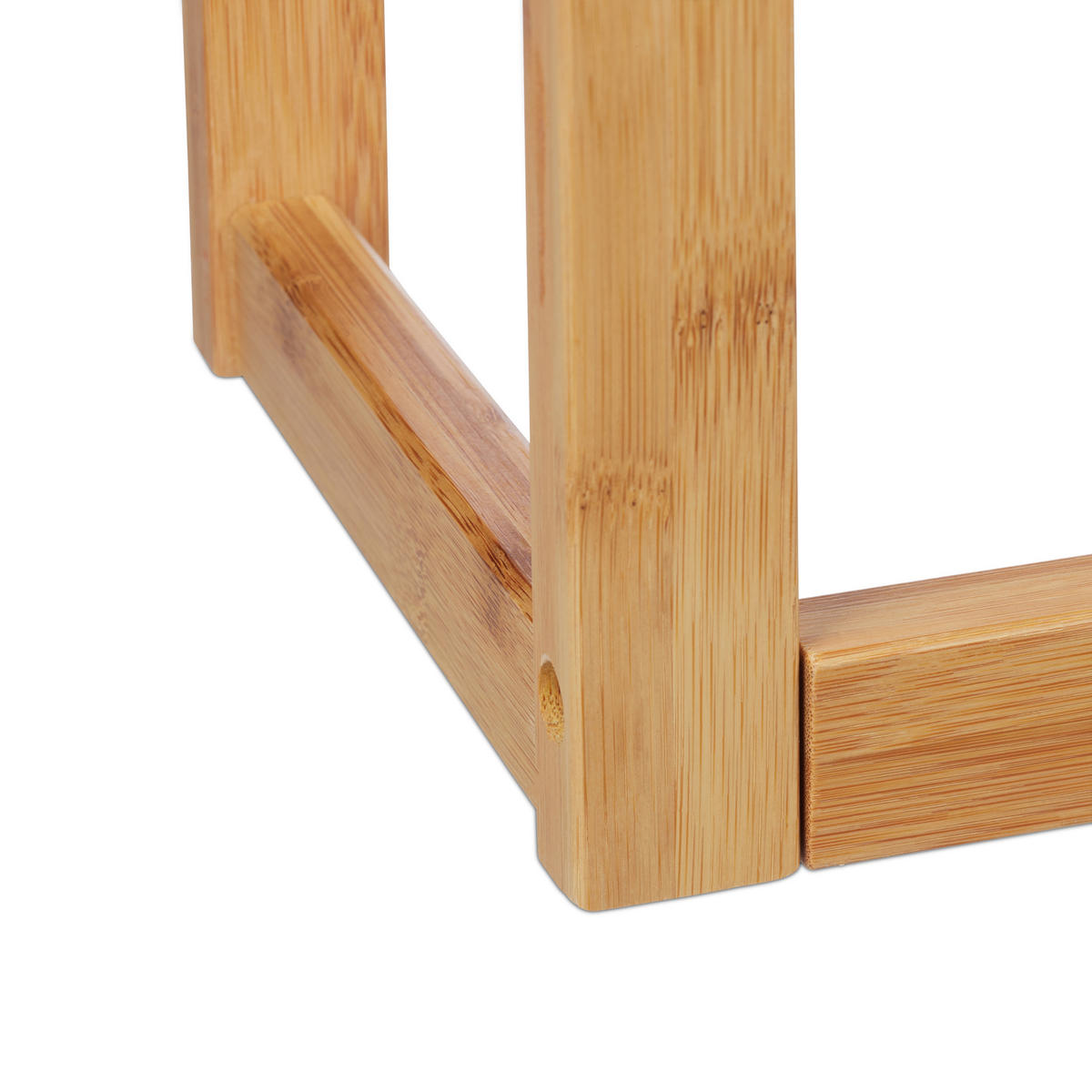 HANDTUCHSTÄNDER - Hellbraun, Holz (60/90/20cm) - Relaxdays