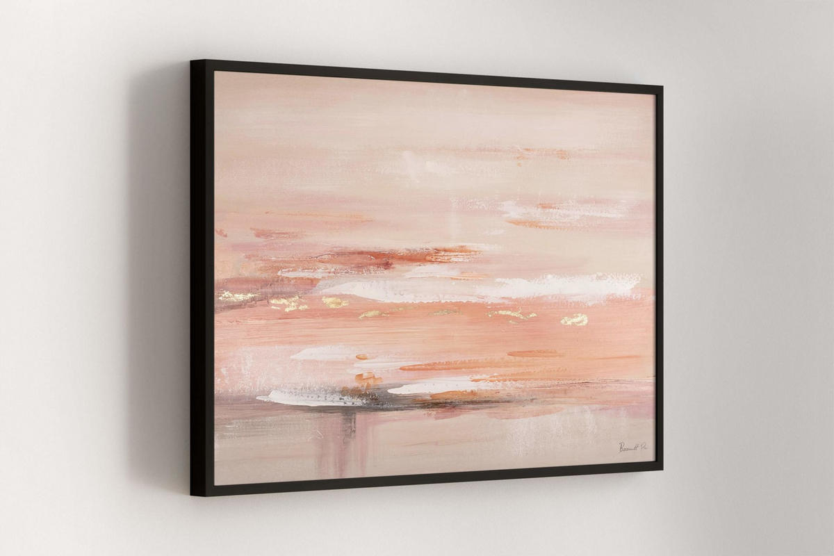 ÖLGEMÄLDE 120/80 cm - Beige/Orange, Holz/Textil (120/80cm) - KUNSTLOFT