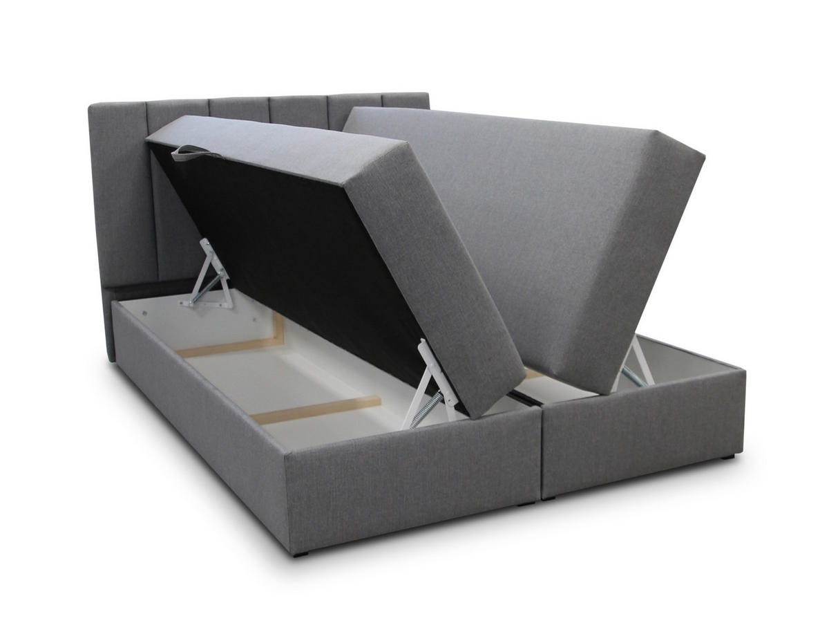BOXBETT Star - 180x200 - grün (Kronos 19, Velvet) - Schwarz/Grün, Holz/Holzwerkstoff (180/200cm) - Sofnet