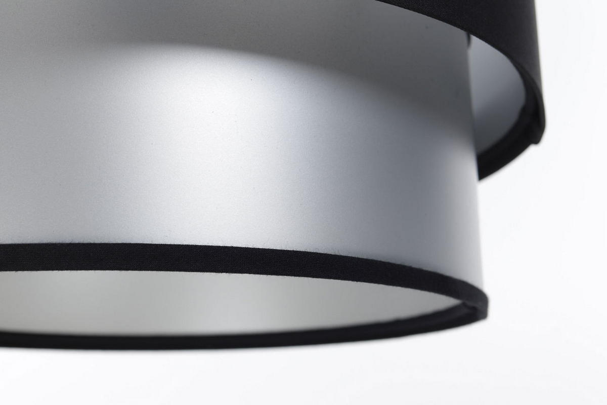 HÄNGELEUCHTE Schwarz 30/88 cm - Silberfarben, Kunststoff (30/2.6/88cm) - ONZENO