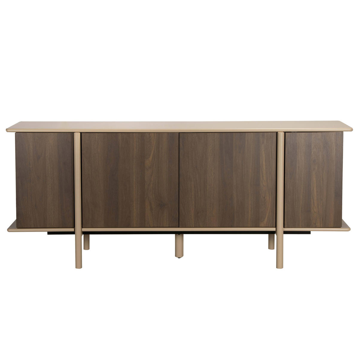 SIDEBOARD mit 4 Türen, taupe - Taupe, Holz (180/75/40cm) - Oviala