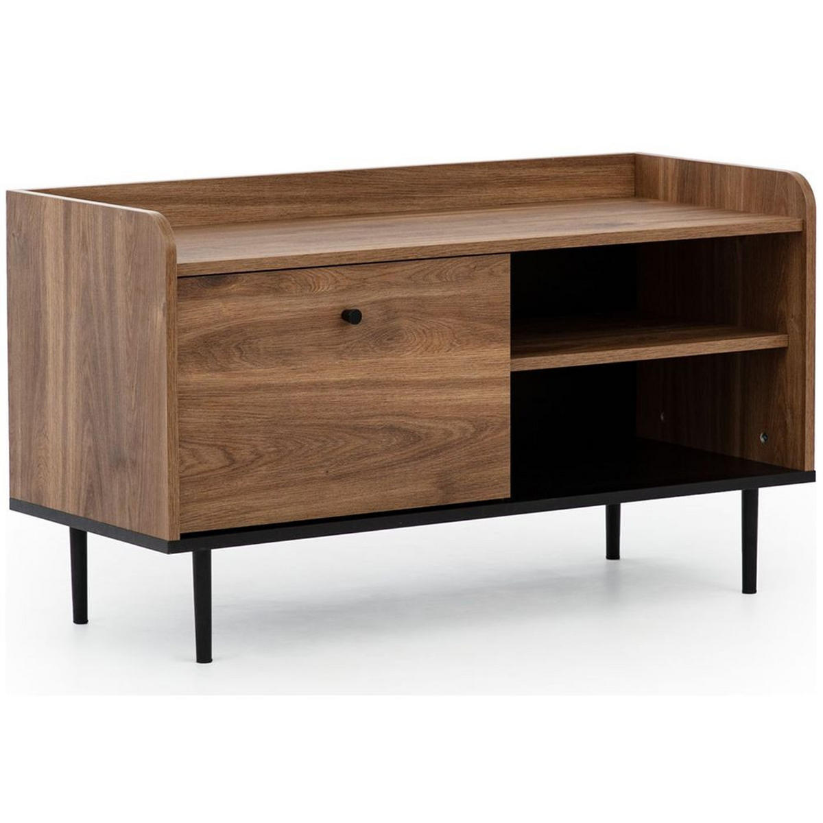 WOHNZIMMER-SET 4-TLG. Varedo-132 - Braun, Holzwerkstoff (399/140/62cm) - Lomado