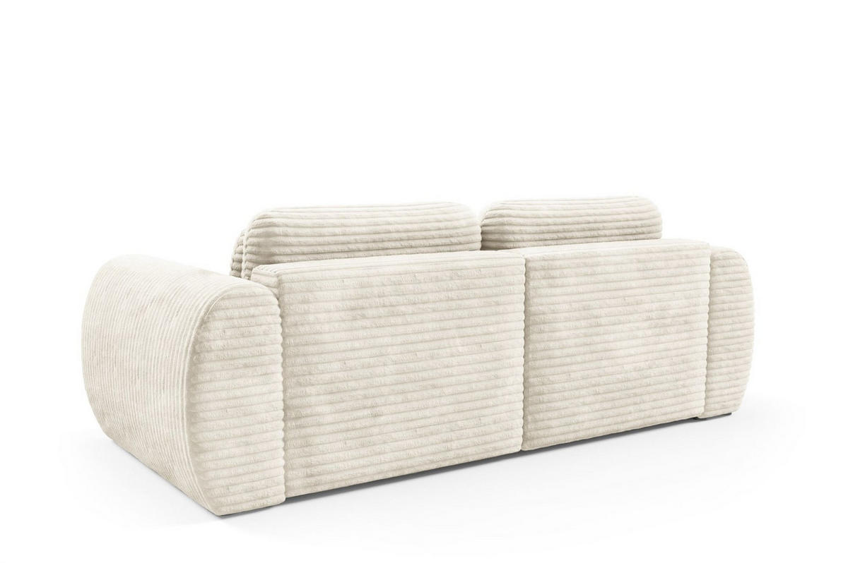 SCHLAFSOFA Simone - Creme, Holzwerkstoff/Textil (266/95/110cm) - Fun Möbel