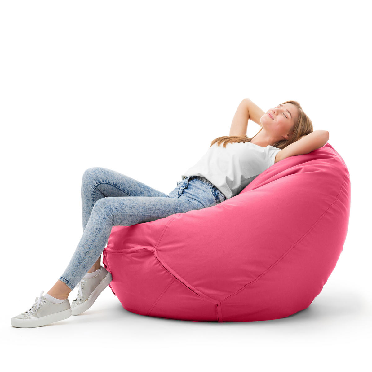 SITZSACK Classico S pink - Pink, Kunststoff (60/70/60cm) - Bruni