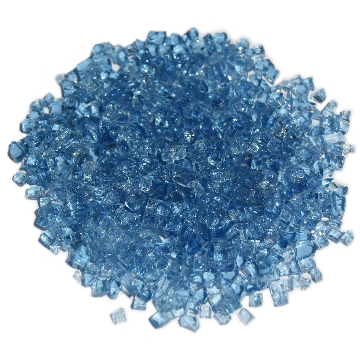 GLASSPLITT Caribbean Blue, 5-8 mm - Hellblau, Glas (25/25/25cm) - Elementi