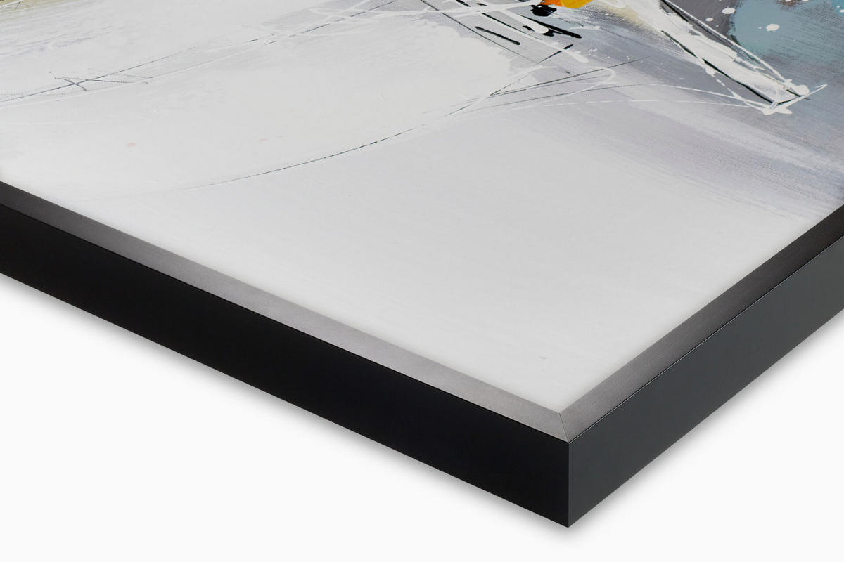 OLEJOMALBA 120/60 cm, Moře a pláž - šedá, dřevo/textil (120/60cm) - KUNSTLOFT