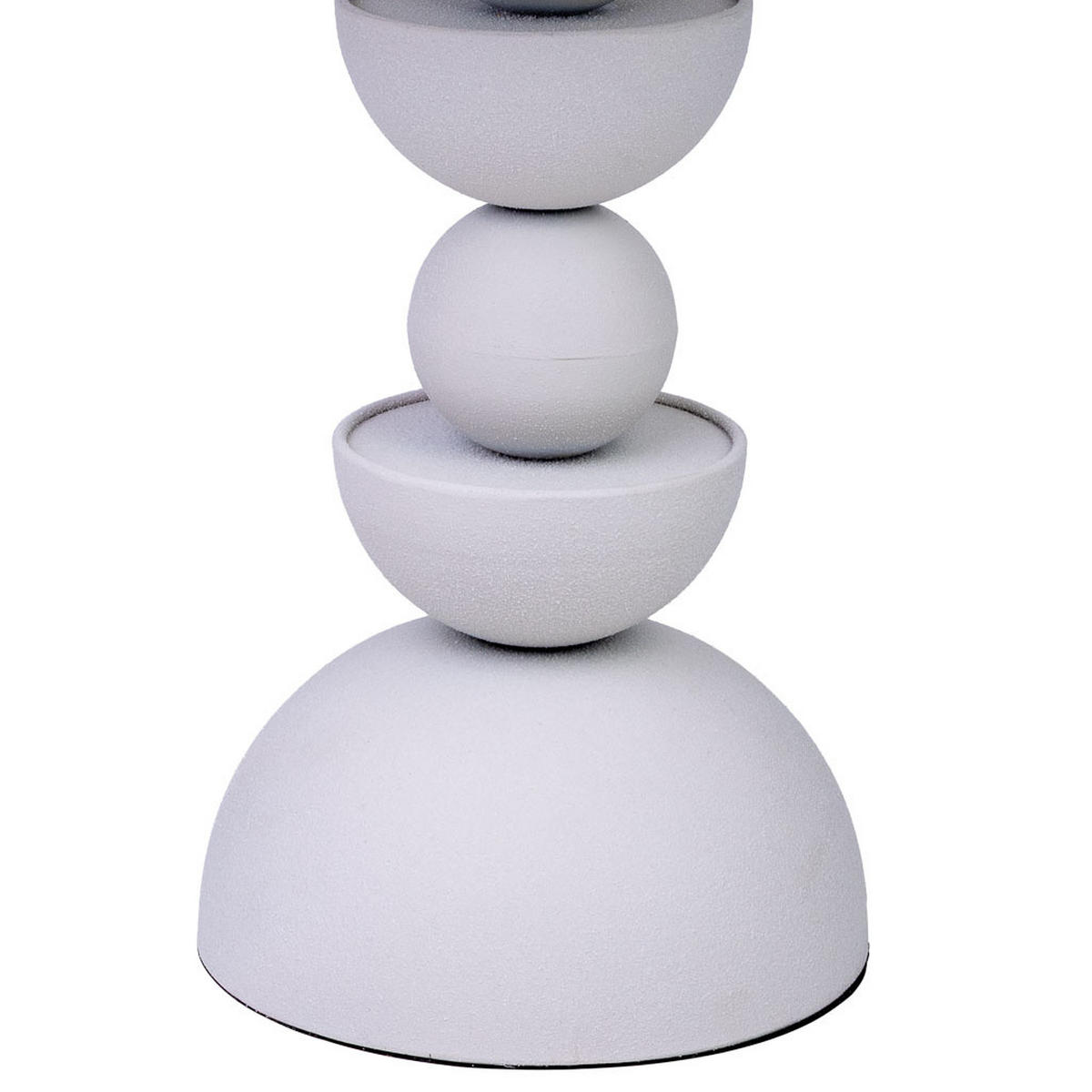 TISCH aus Metall und Holz, weiß, 41x45cm - Weiß, Metall (40.5/40.5/45cm) - Wanderlust