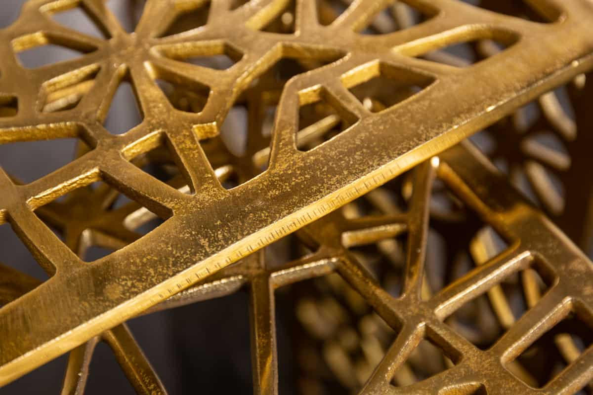 COUCHTISCH ABSTRACT Metall Gold 50 cm - Goldfarben, Metall (39/50/40cm) - riess-ambiente