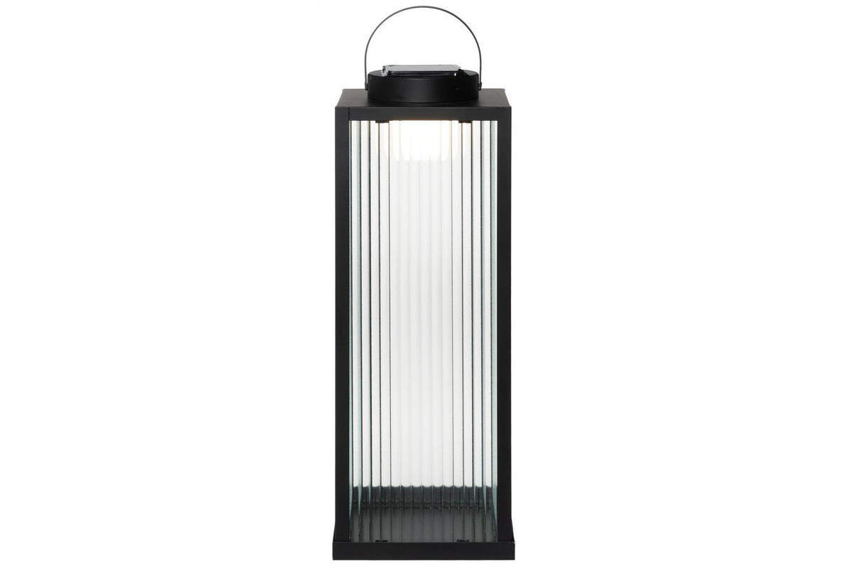 LED-SOLARLAMPE 55 cm - Schwarz, Metall (19/55/19cm)
