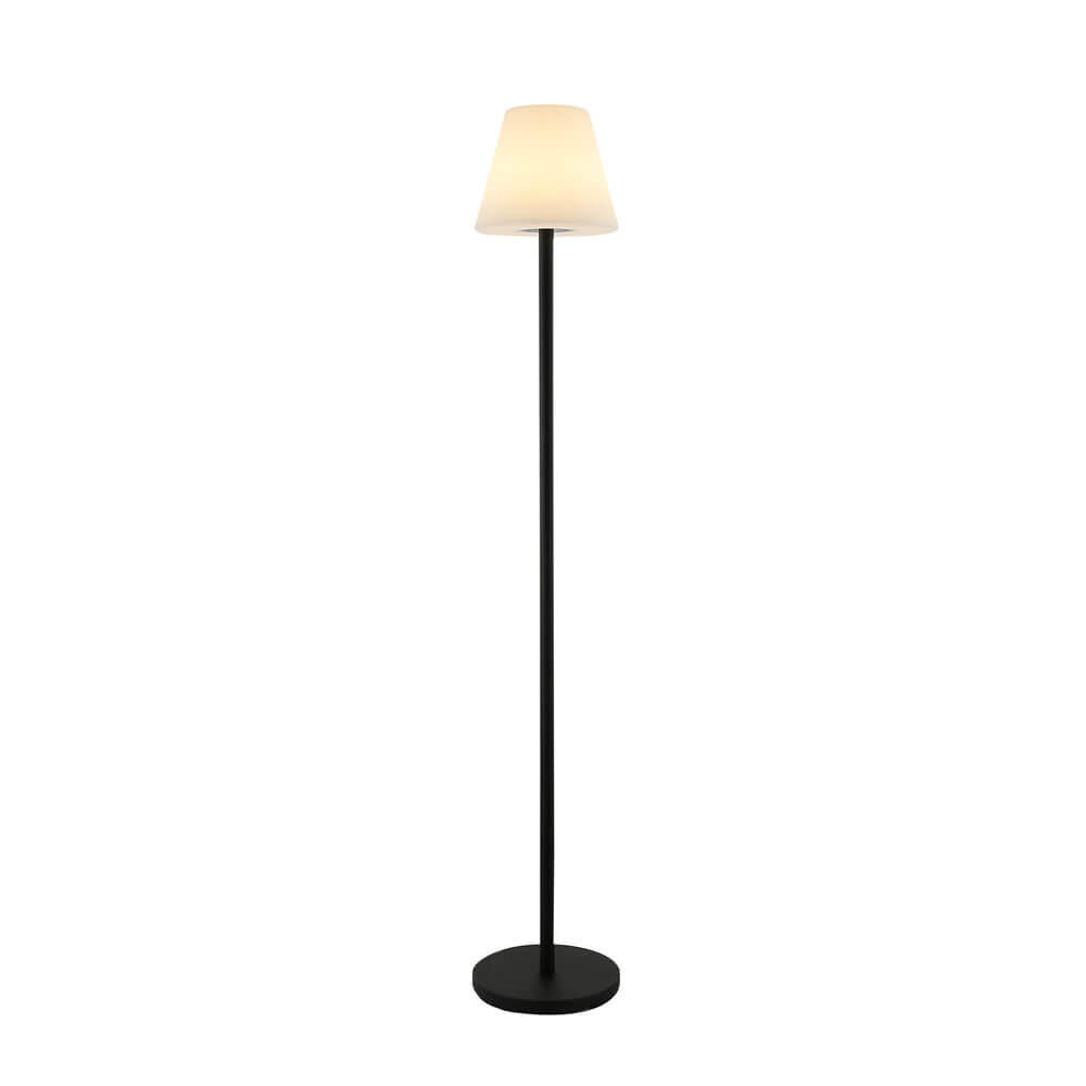 SOLARLAMPE CLARA - Weiß, RGB-Farben, Stehlampe - Weiß, Kunststoff/Metall (25/25/146.5cm) - Home Deluxe