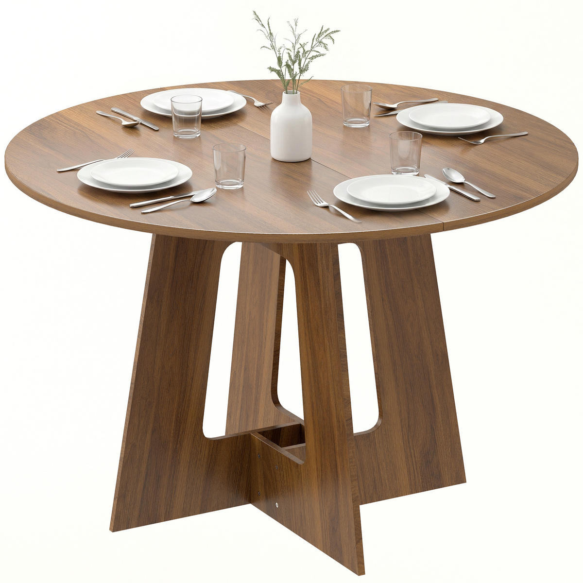 ESSTISCH Braun 1 Stück - Braun, Kunststoff (110/110/73.5cm) - GiPP