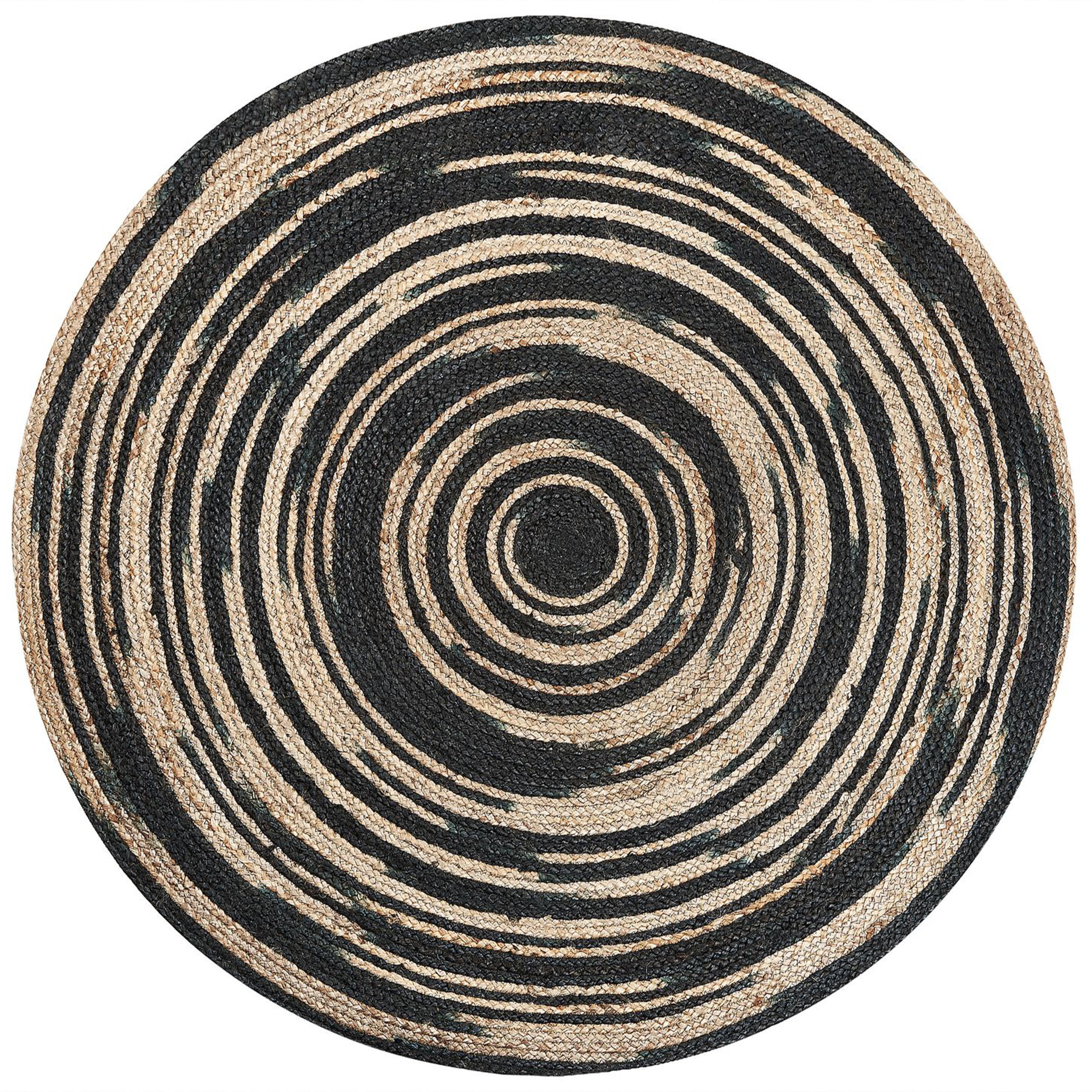 TEPPICH geflochten Artora 140/140 cm - Beige, Naturmaterialen (140/140cm) - Beliani