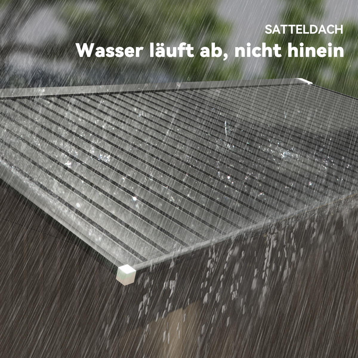 GERÄTESCHUPPEN DE-08104 mit Schiebetüren & Belüftungsfenstern Braun - Braun, Metall (386/200/340cm) - ComfortXL