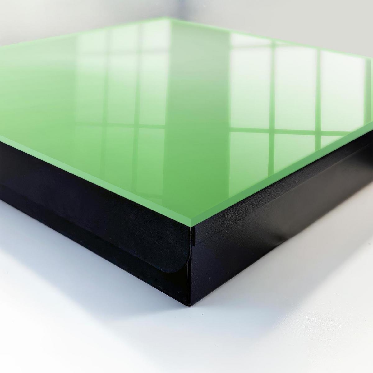 SCHLÜSSELBOX Schwarz 30x30 cm- Türöffnung nach rechts - Grüne Harmonie - Grün, Metall (30/30/5cm) - TULUP