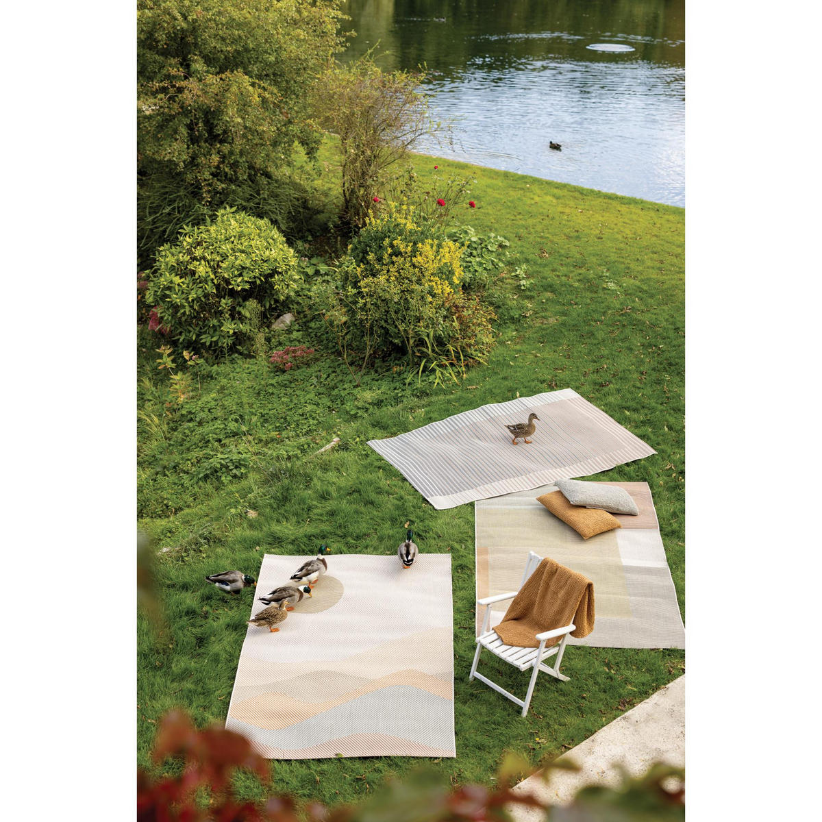 OUTDOOR-TEPPICH Nell multico 120 x 170 cm - Multicolor, Textil (120/170cm) - Vivaraise