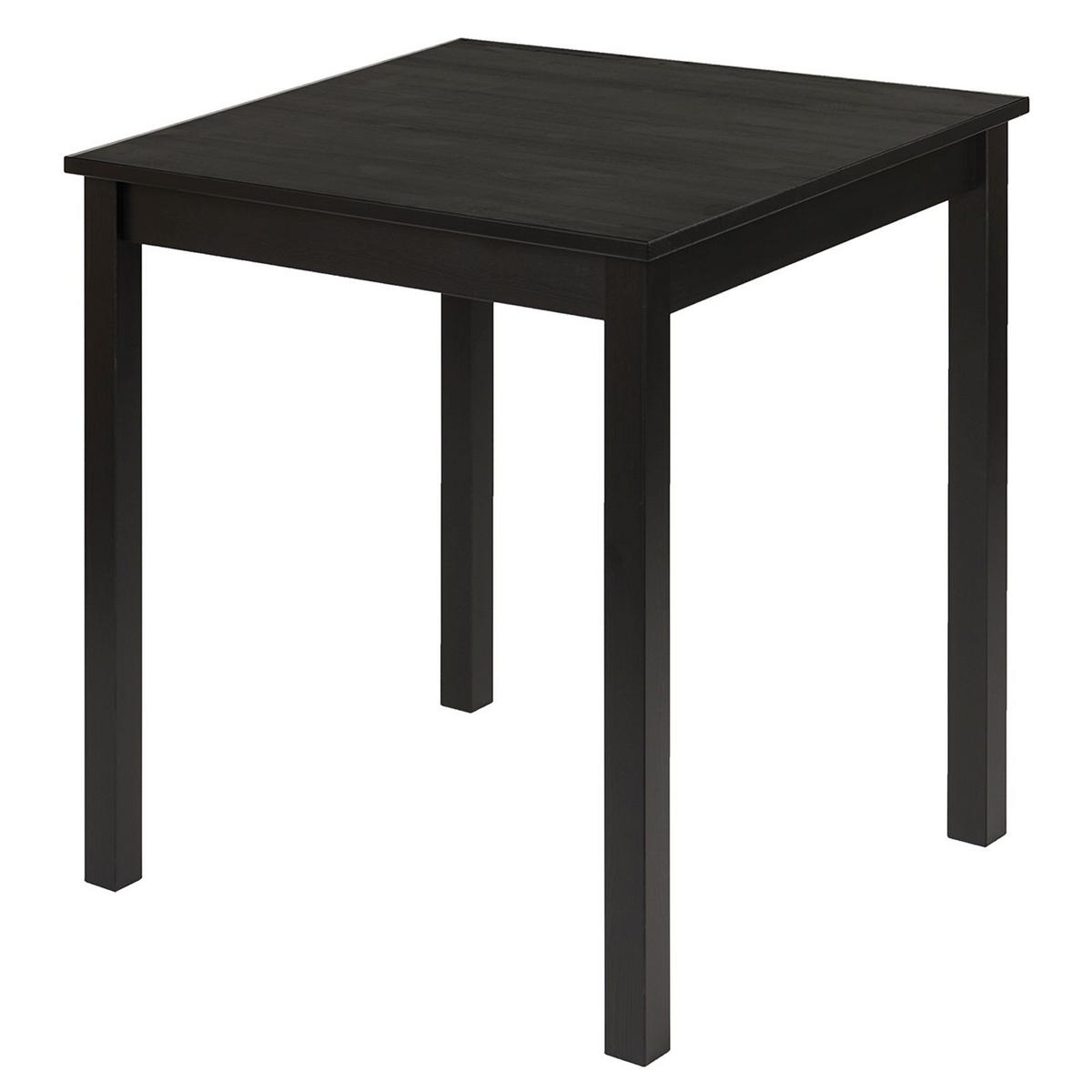 ESSTISCH Massivholz 68/68/75 cm - Schwarz, Holz (68/68/75cm) - hagge home