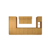 KÜCHENZEILE 460 cm - Nexa KÜ-LN-003 - in Woodline / Matt - Schwarz/Eiche Artisan, Holz/Metall (460/212/58cm) - ROYAL24_MARKT