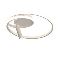 LED-DECKENLEUCHTE Macfarlane 40/40/12.5cm - Weiß, Metall (40/40/12.5cm) - Nettlife